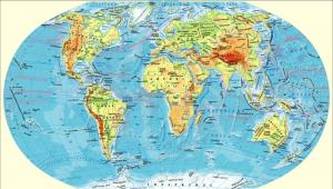 Интерактивная карта мира Карта мира цветная со странами